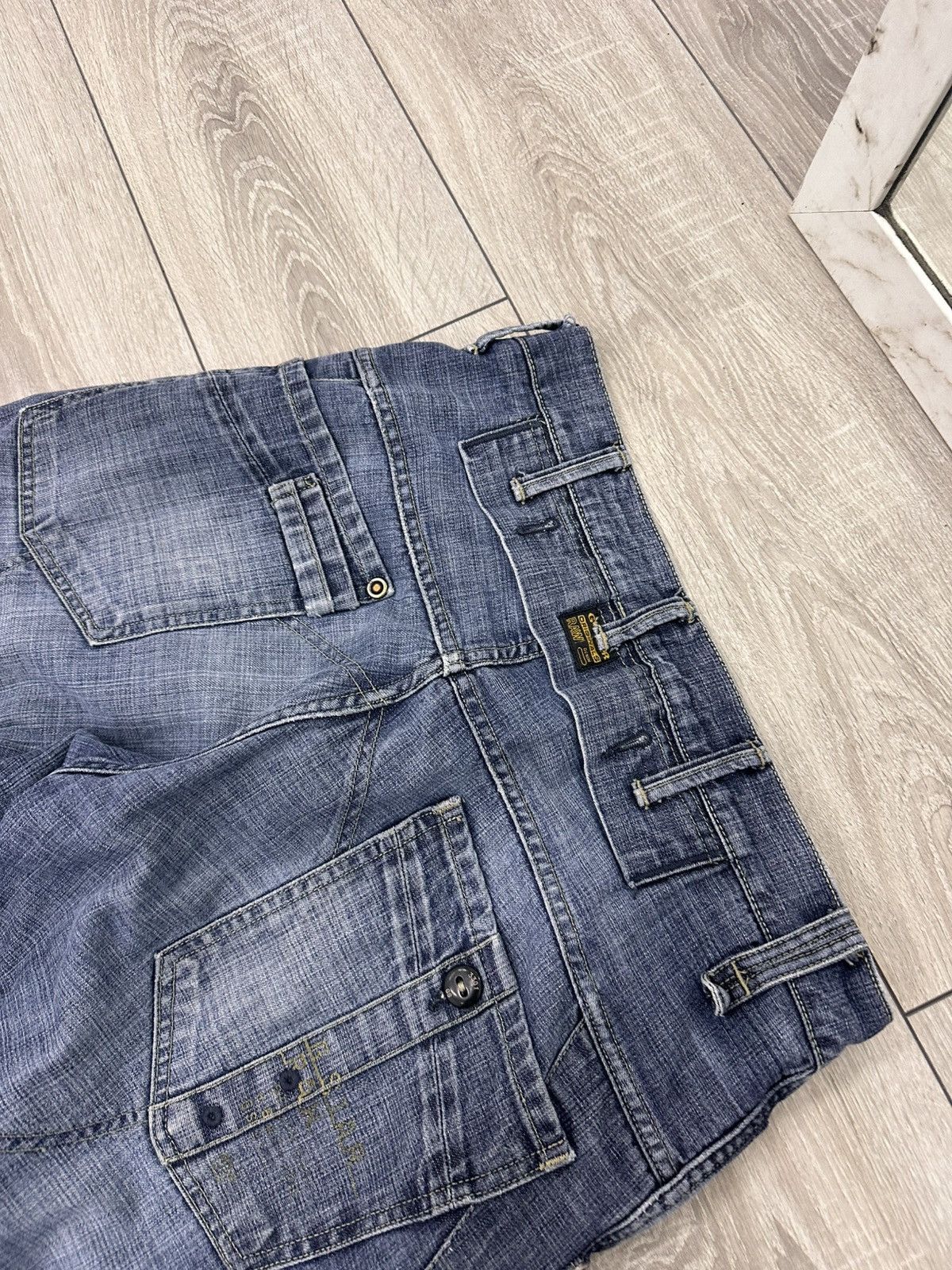 Japanese Brand G-Star Raw Vintage Y2K Baggy Jeans Size US 34 / EU 50 - 5 Thumbnail
