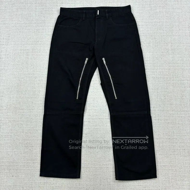 Givenchy Givenchy SS23 Solid Color Zipper Detail Straight Leg Jeans Size US 32 / EU 48 - 5 Thumbnail