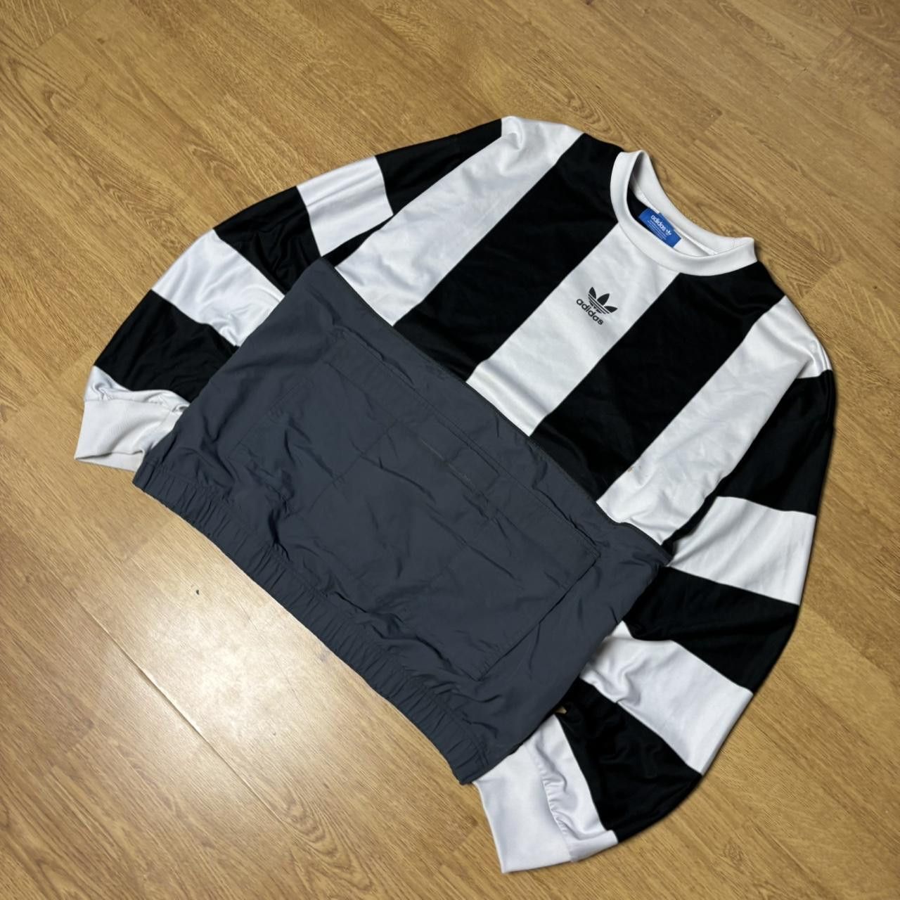 Adidas × Japanese Brand × Vintage Vintage y2k 90s Adidas striped windbreaker jumper Size US M / EU 48-50 / 2 - 2 Thumbnail