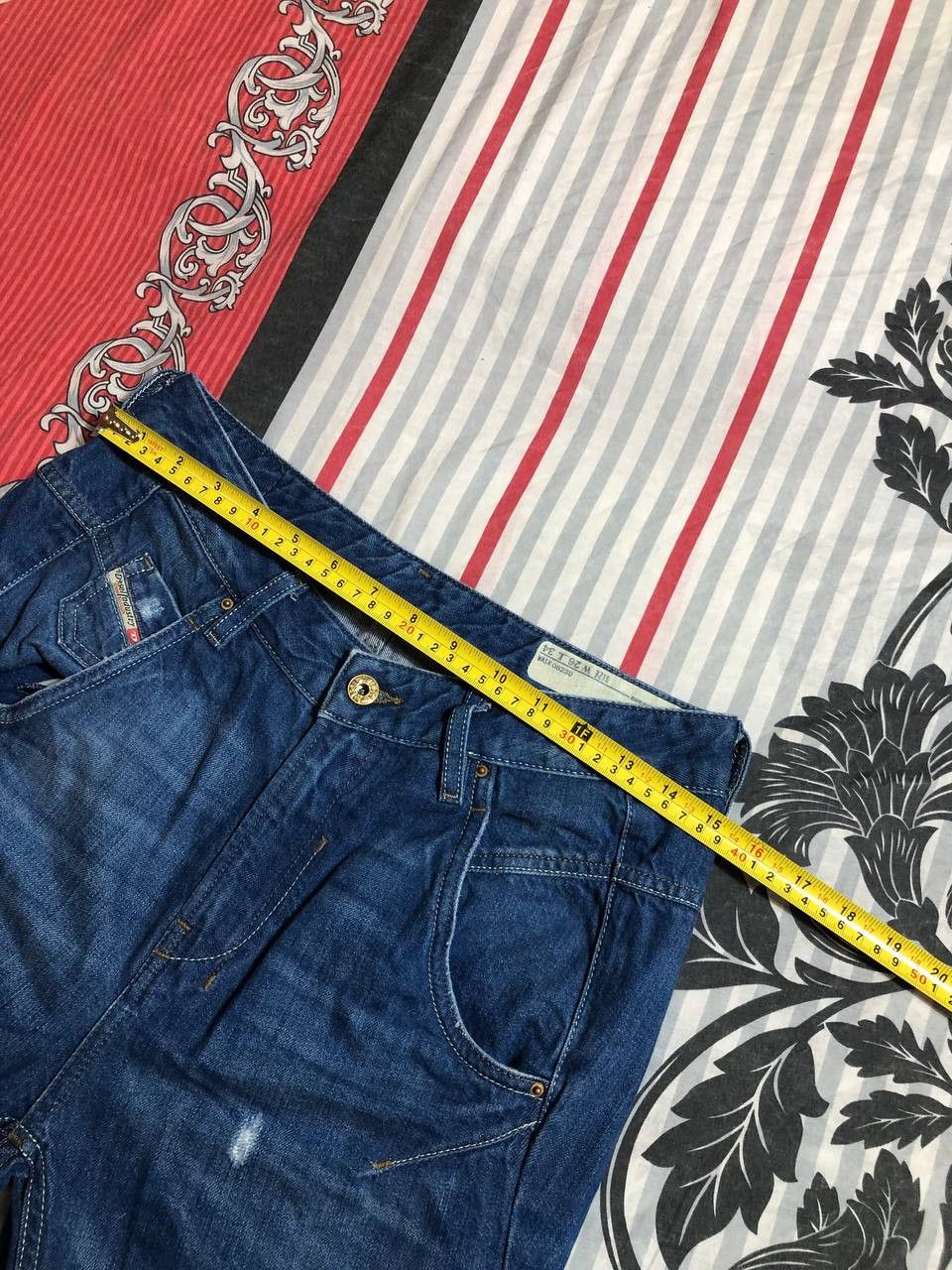 Diesel × Vintage Vintage Y2K Diesel Washed Distressed Denim Jeans Slim Size US 26 / EU 42 - 8 Thumbnail
