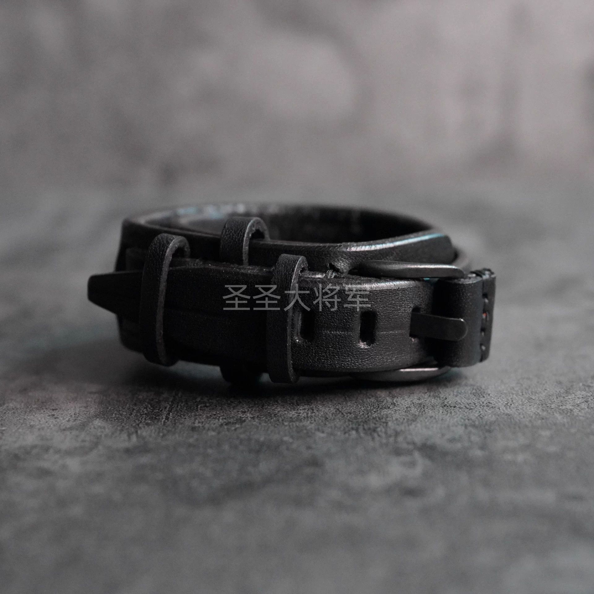 Julius Julius 7 Black Leather Layered Bracelet (New) Size ONE SIZE - 2 Thumbnail