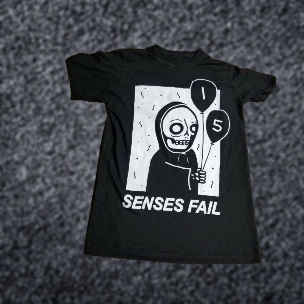 Quince Vintage Senses Fail T-Shirt Band Tour Quince Anos Short Sleeve Crew Neck Unisex Black Size S Size US S / EU 44-46 / 1 - 1 Thumbnail