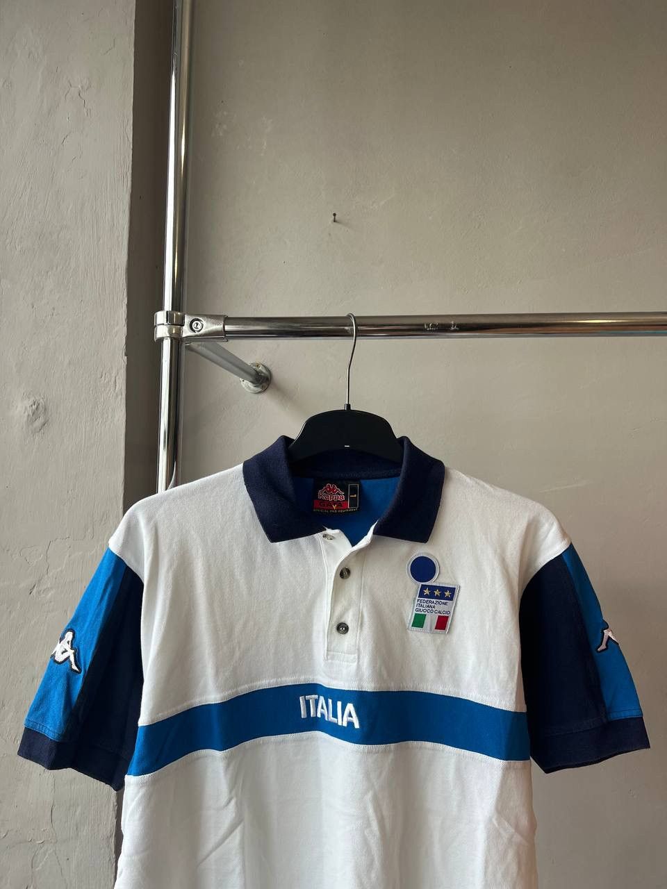 Kappa 1998/2000 ITALY(ITALIA) TEAM RARE SOCCER FOOTBALL POLO SHIRT Size US L / EU 52-54 / 3 - 3 Thumbnail
