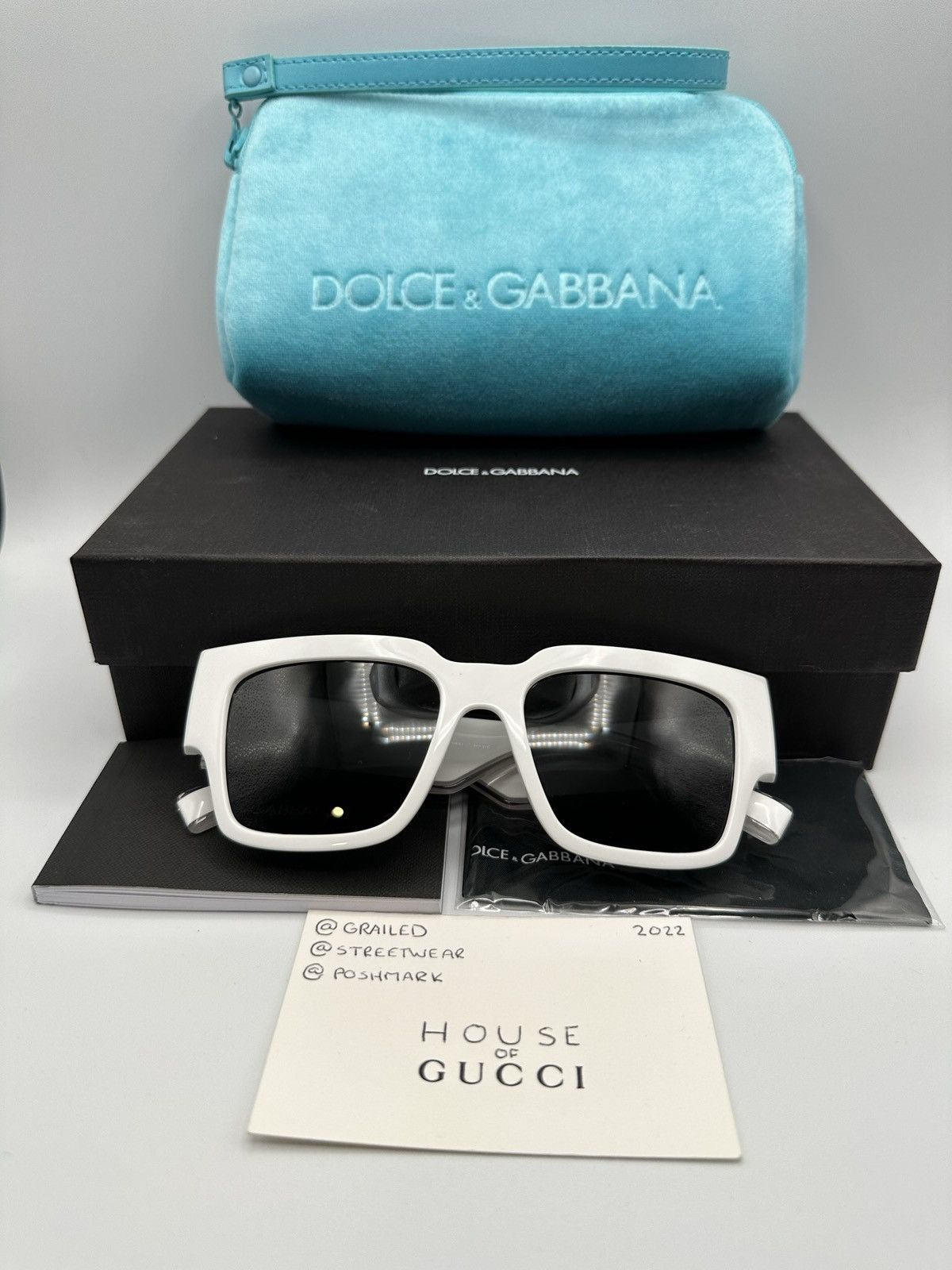 Dolce & Gabbana Dolce & Gabbana Spellout Sunglasses Size ONE SIZE - 8 Thumbnail