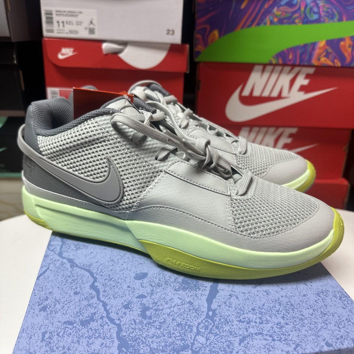 NBA × Nike New Nike Ja 1 MORANT Light Silver Mens Size 10.5 Basketball Size US 10.5 / EU 43-44 - 1 Thumbnail