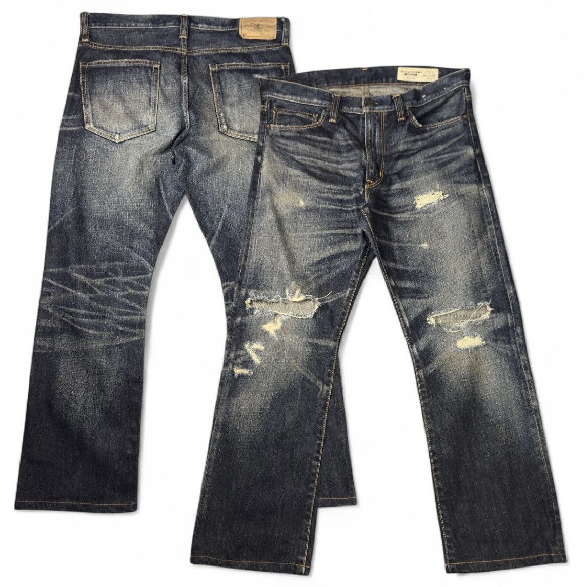 Japanese Brand 🔥🇯🇵 Back Number Limited Edition Denim Size US 33 - 1 Thumbnail