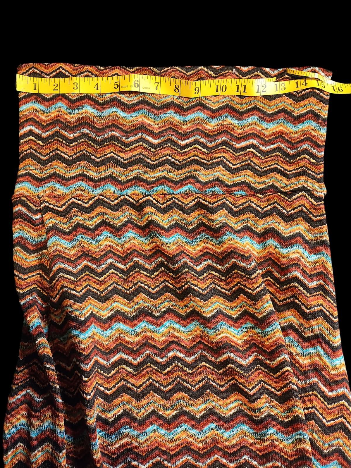 Other Young at Heart Women's Strapless Maxi Dress w Zigzag Pattern Size M / US 6-8 / IT 42-44 - 9 Thumbnail