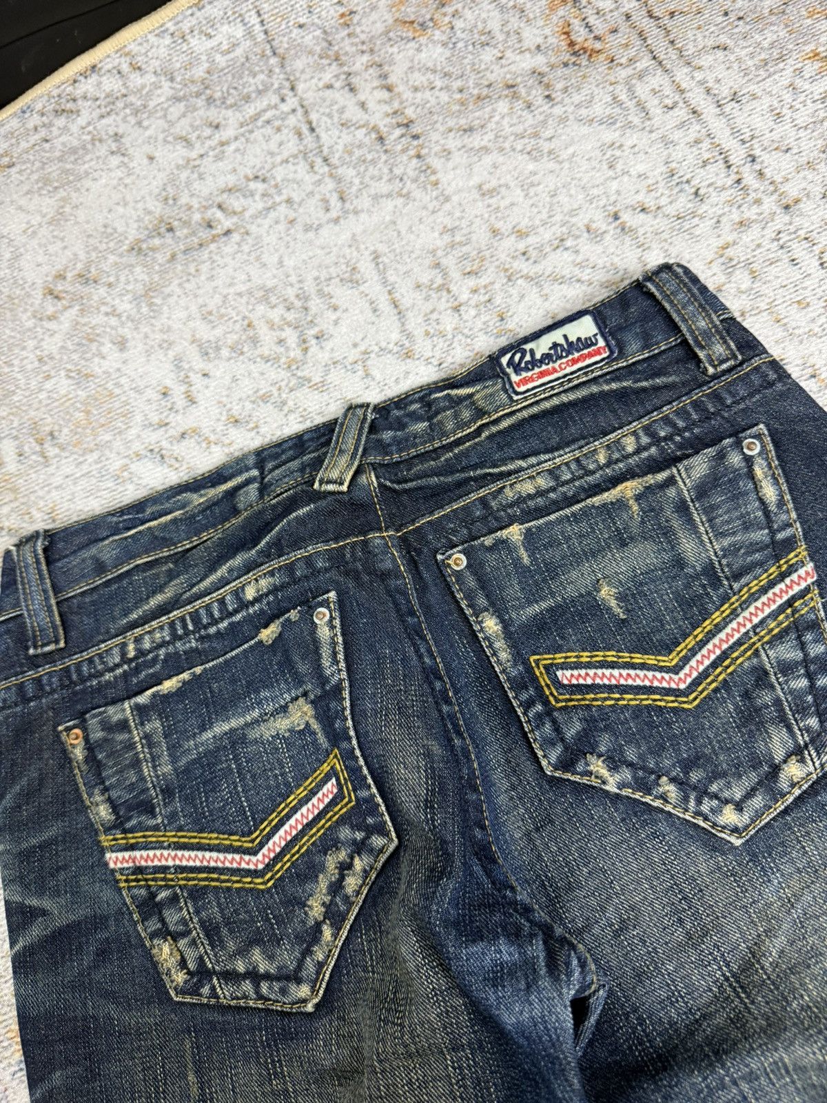 Tornado Mart Robortshous y2k style denim pants Size US 28 / EU 44 - 7 Thumbnail