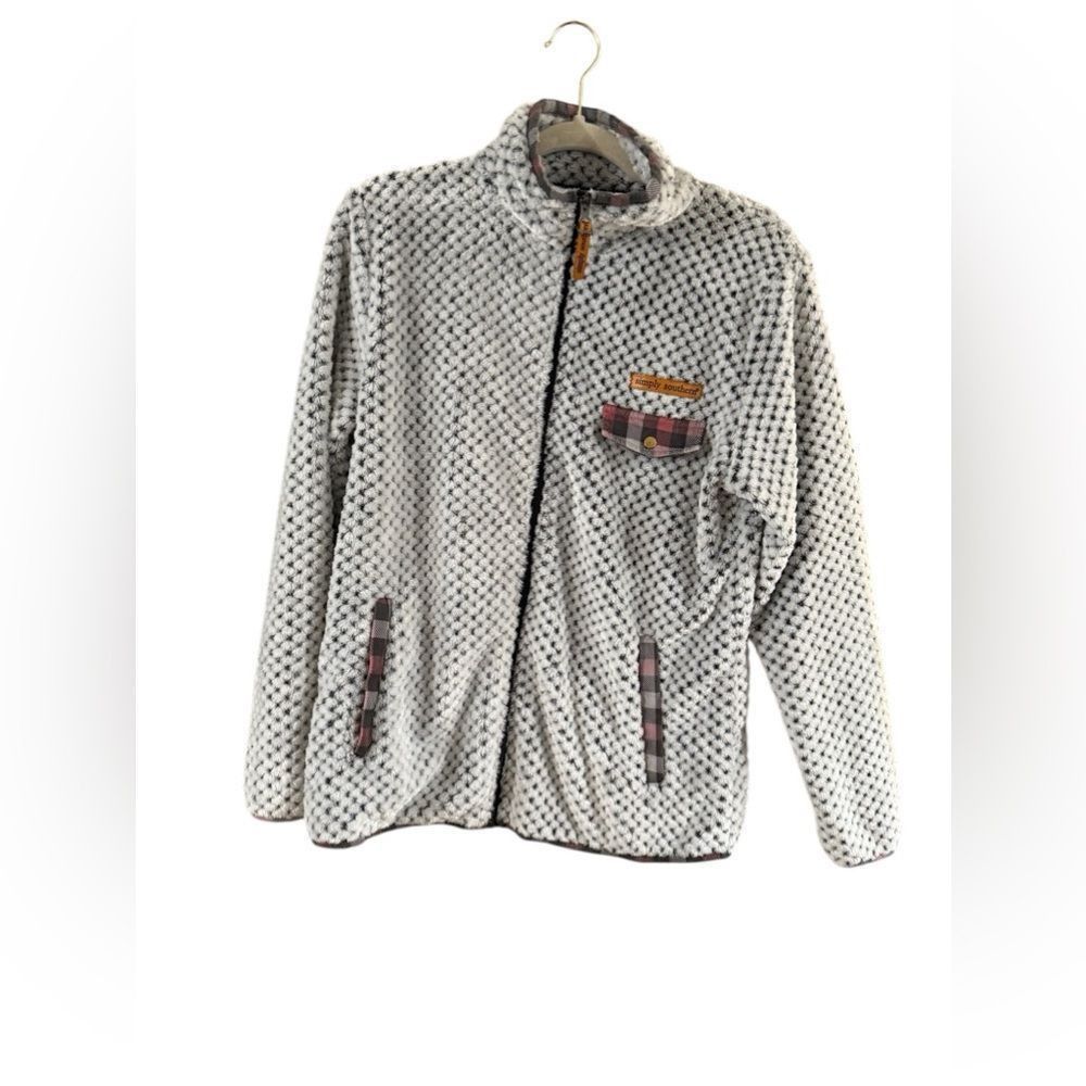 Other Simply southern white and gray zip up jacket Size S / US 4 / IT 40 - 8 Thumbnail