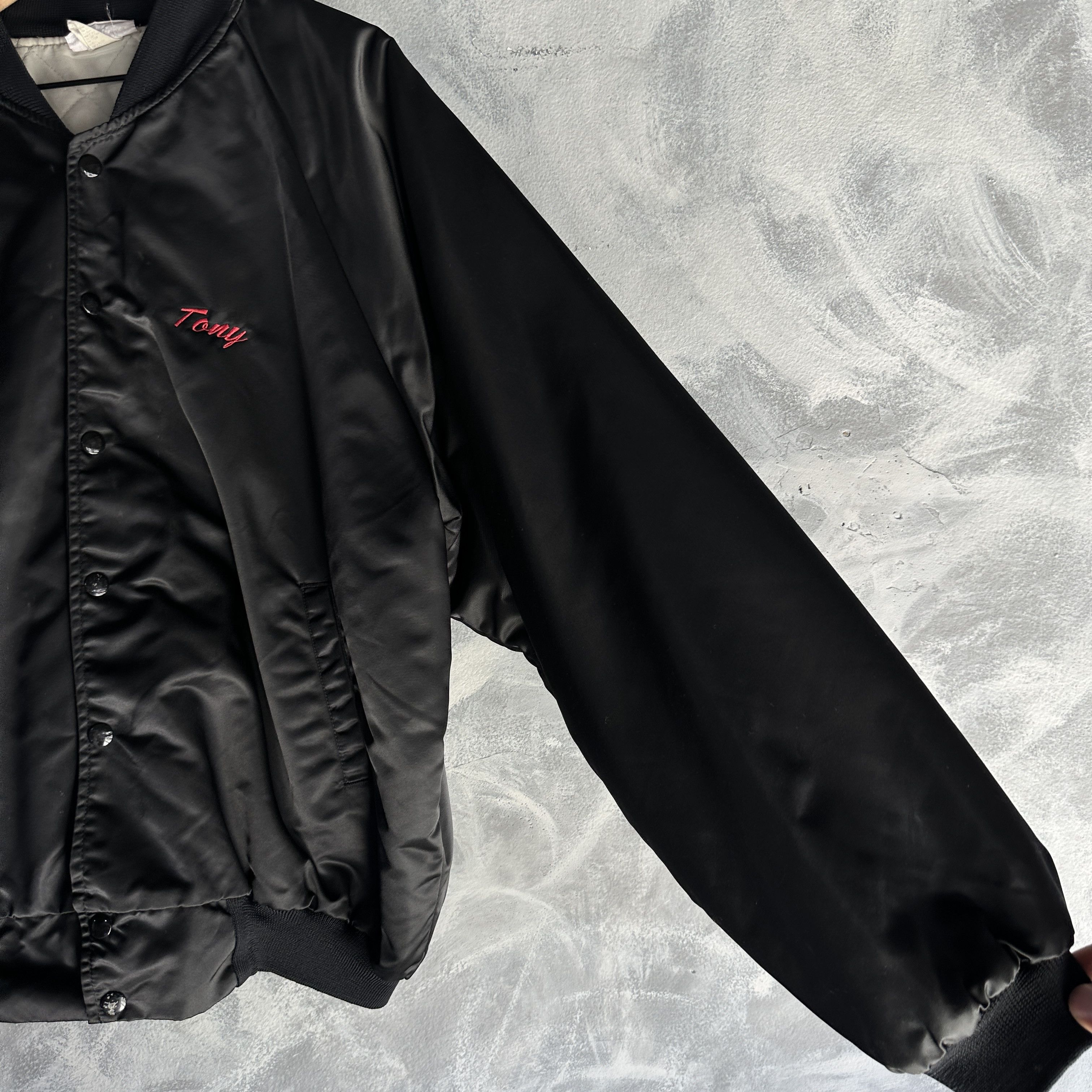 Other Vtg Rodeo Satin Snap Bomber Jacket Mens USA Made Hartwell Size US XL / EU 56 / 4 - 5 Thumbnail