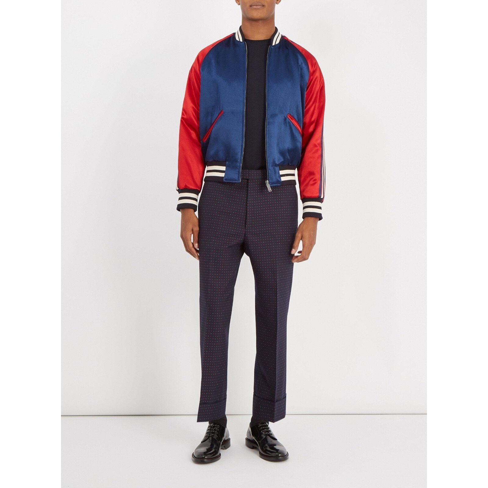 Gucci Gucci Silk Acetate Reversible Bomber Souvenir Jacket 48 Size US M / EU 48-50 / 2 - 11 Thumbnail