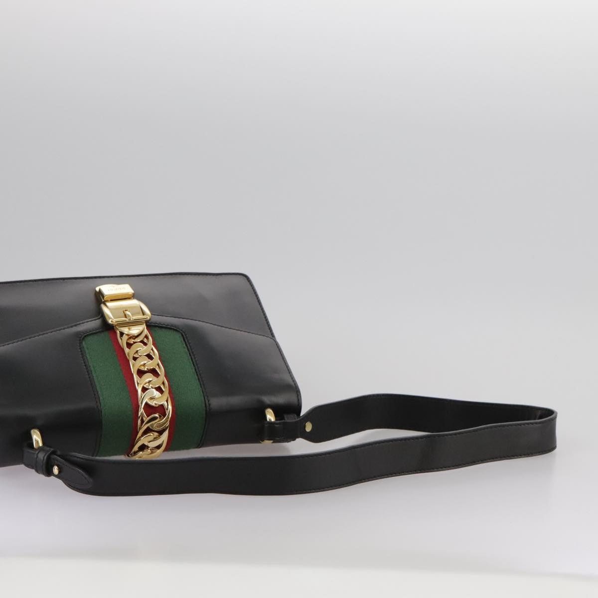 Gucci GUCCI Silvi Web Sherry Sherry Line Shoulder Bag Leather Size ONE SIZE - 9 Thumbnail