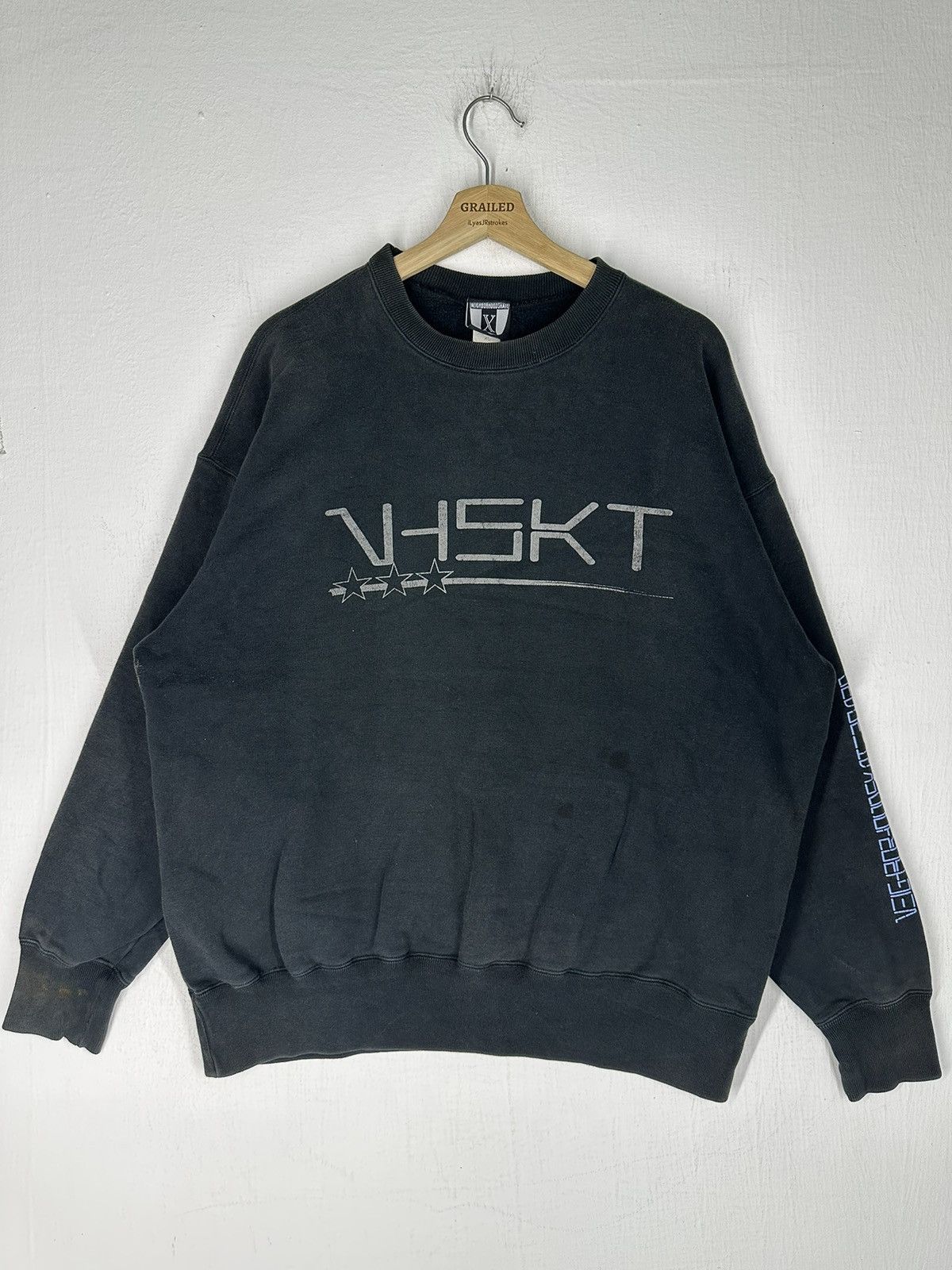 Neighborhood Vintage Neighborhood Skateboard Spell Out Logo Sweatshirt Size US XL / EU 56 / 4 - 7 Thumbnail