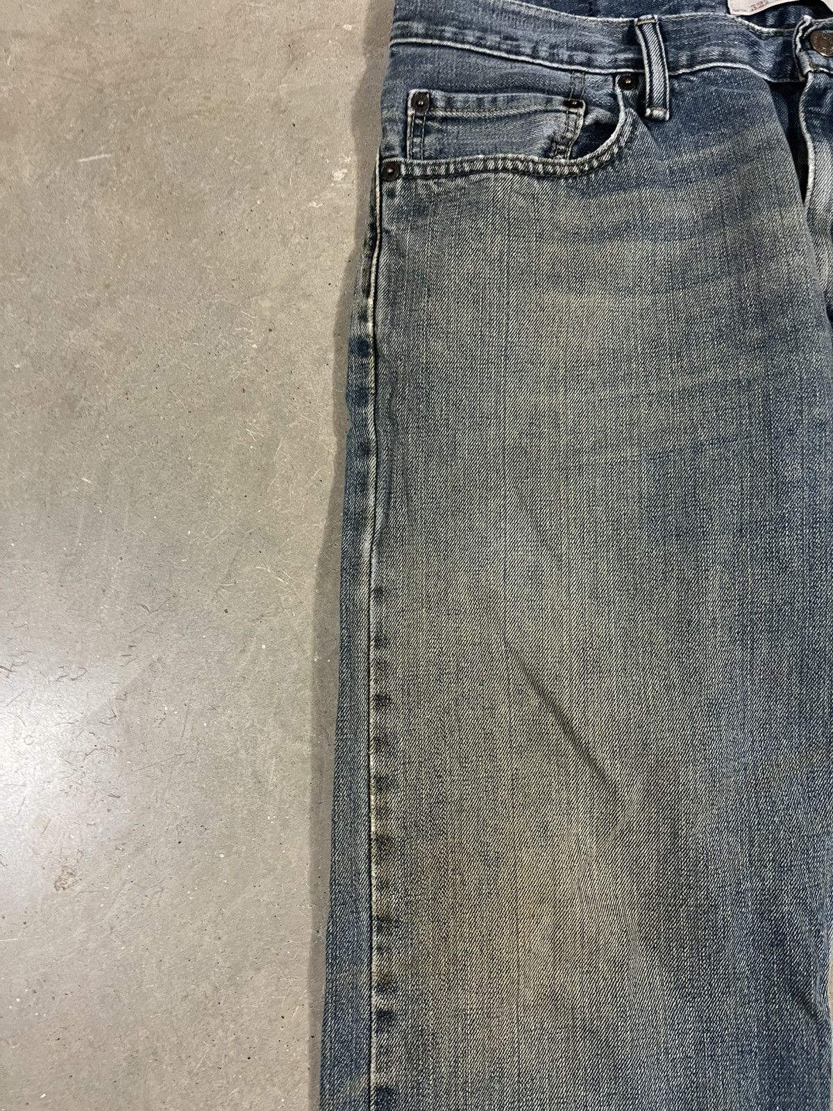 Levi's Vintage Levis 527 Low Rise Bootcut Mud Wash Faded Blue Jeans Size US 35 - 3 Thumbnail