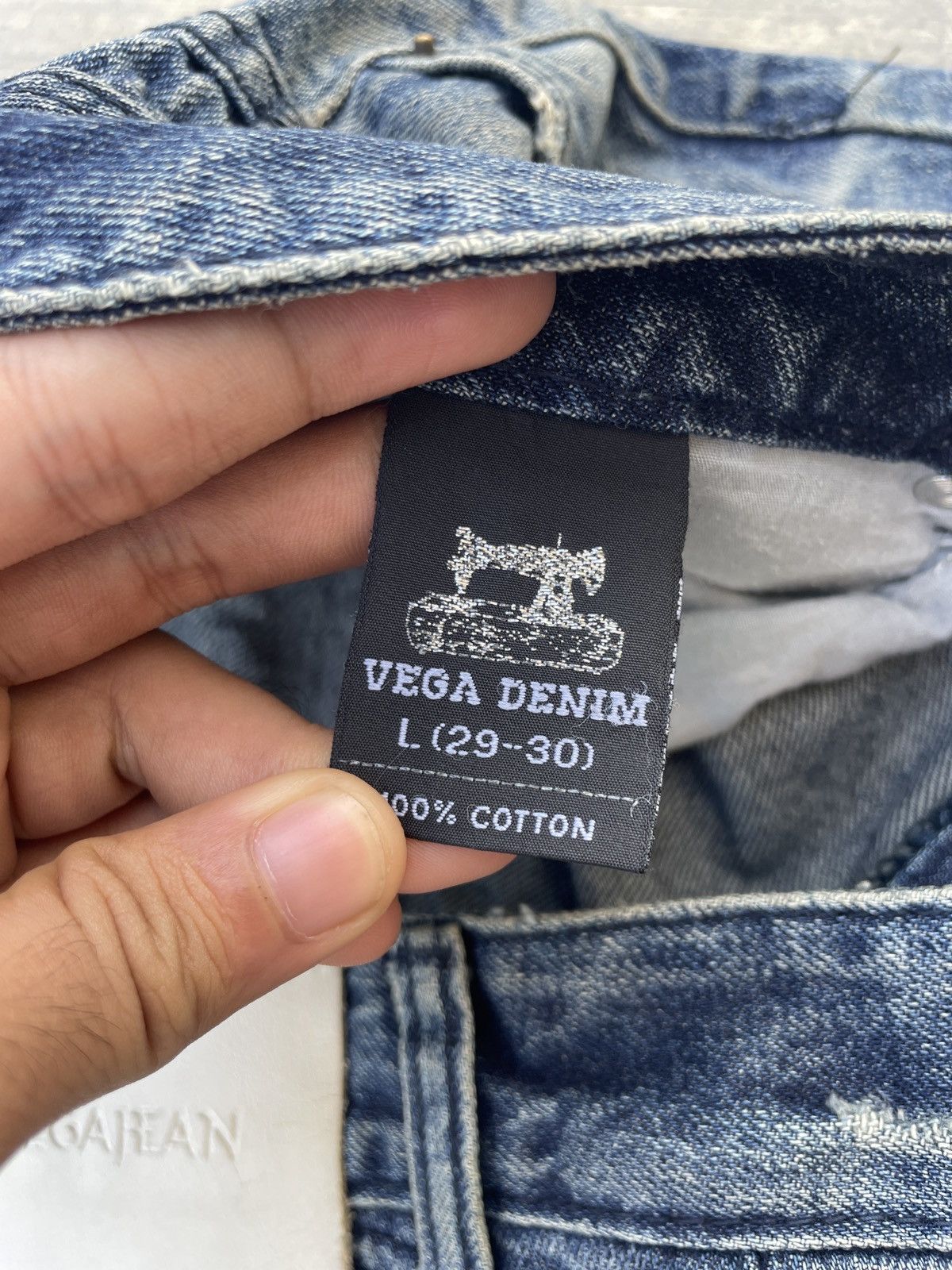 Japanese Brand 2000s JAPANESE BRAND VEGADENIM WHISKER WASH Size US 33 - 4 Thumbnail