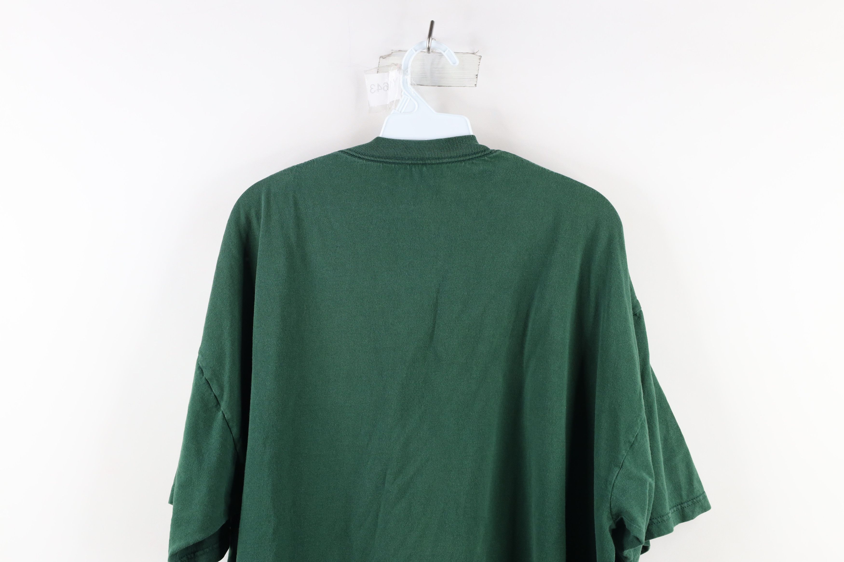 Vintage Vintage 90s Streetwear Heavyweight Pocket T-Shirt Green USA Size US XL / EU 56 / 4 - 9 Thumbnail