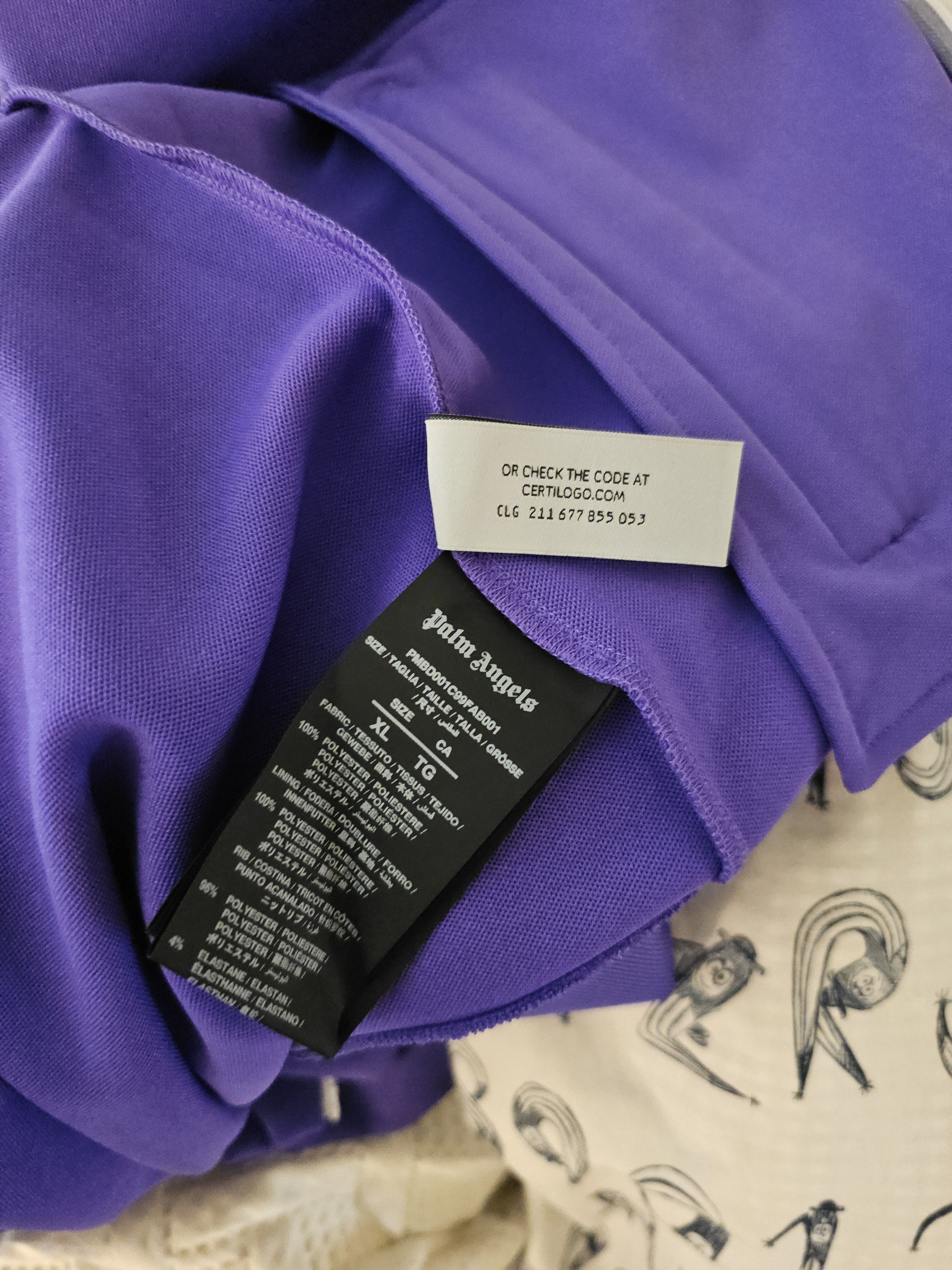 Palm Angels Palm angels purple track jacket Size US XL / EU 56 / 4 - 5 Thumbnail