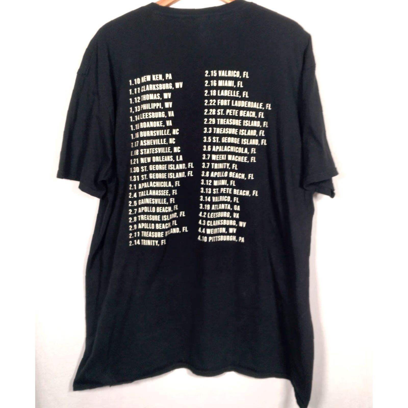 Gildan VINTAGE The Living Street Band Tour T Shirt Main Band, Shirt, Adult, 2XL, Black, Music, Tour, It Won't Last, The Living Street, 90s Concert, Mens Size US XXL / EU 58 / 5 - 2 Thumbnail
