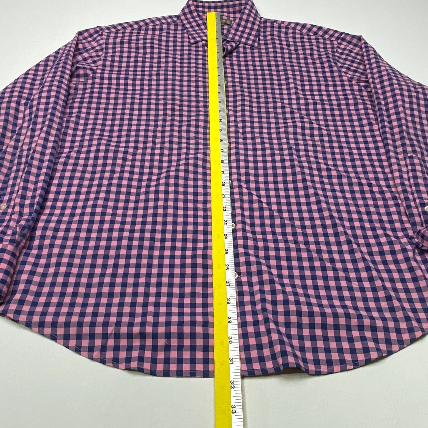 Peter Millar Peter Millar Shirt Mens XL Purple Check Summer Comfort Stretch Button-Down Size US XL / EU 56 / 4 - 7 Thumbnail