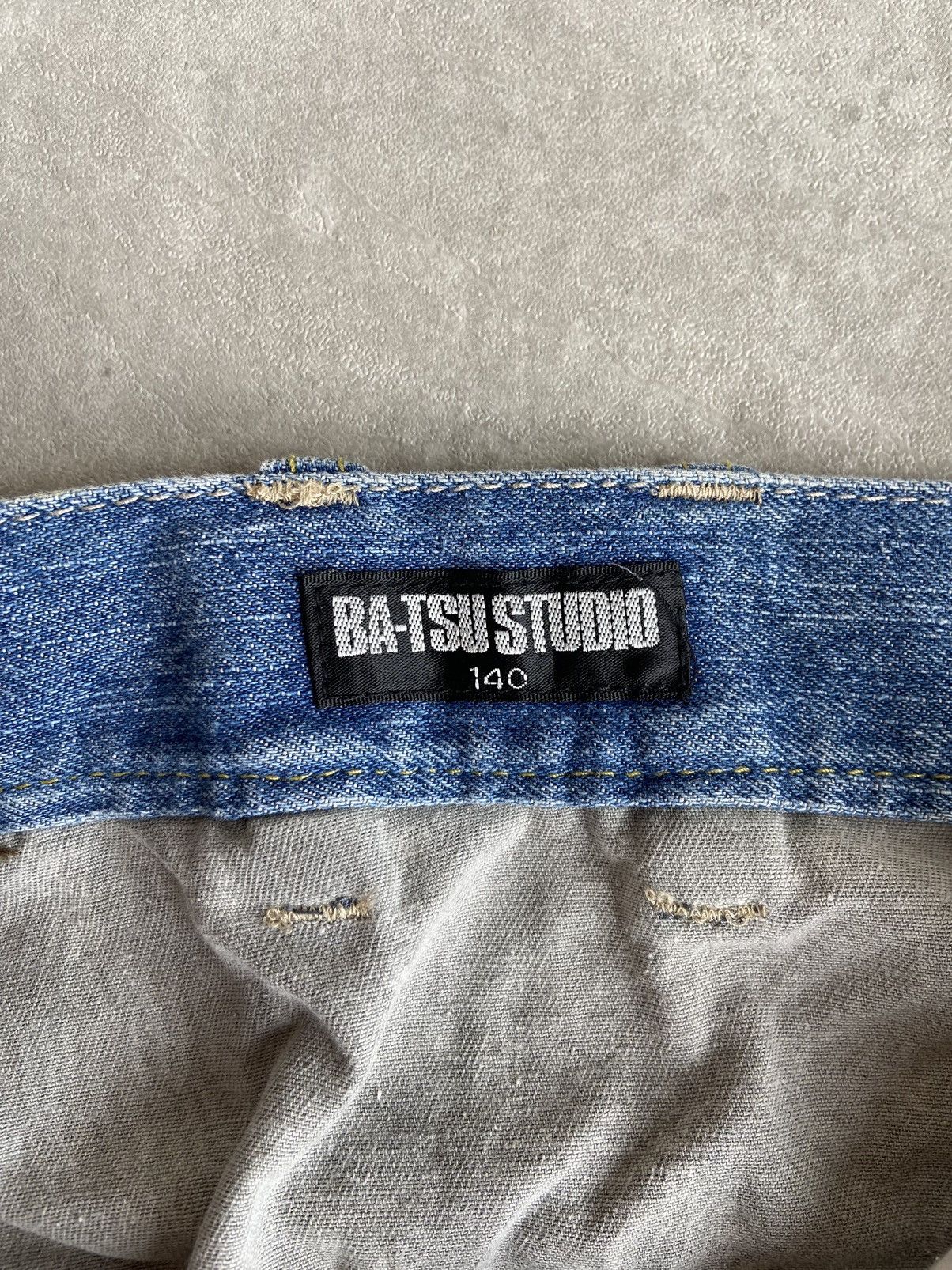 If Six Was Nine × Japanese Brand × Le Grande Bleu (L.G.B.) 💥BINDING OFFER💥Batsu Rock Studio Denim Pants Size US 29 - 6 Thumbnail