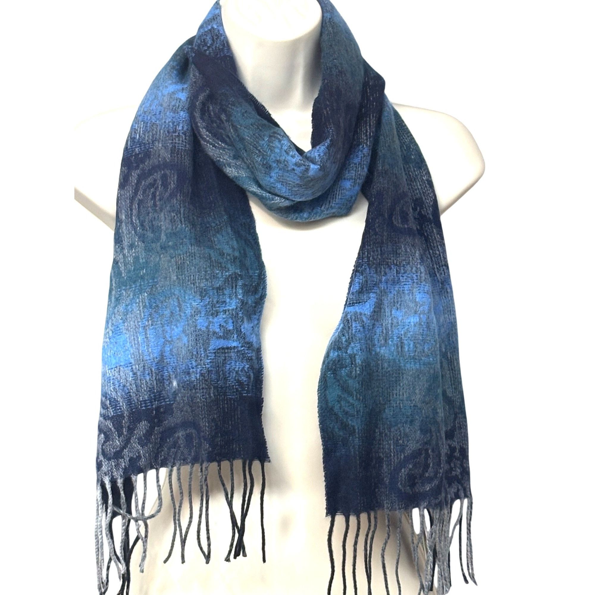 Steve Madden Set of 2 Steve Madden Ombré Paisley Scarves, 11”x 70”, Made Size ONE SIZE - 6 Thumbnail