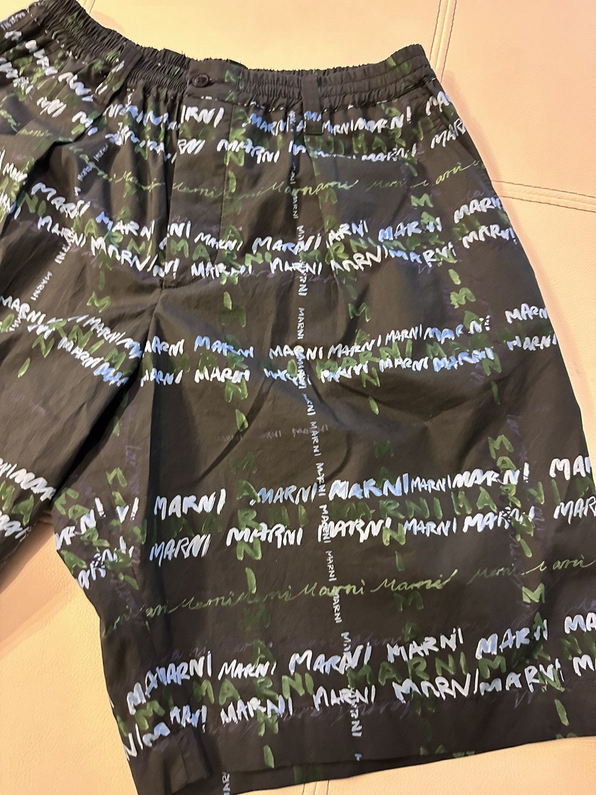 Marni Marni Logo Printed Wide Short Size US 34 / EU 50 - 3 Thumbnail