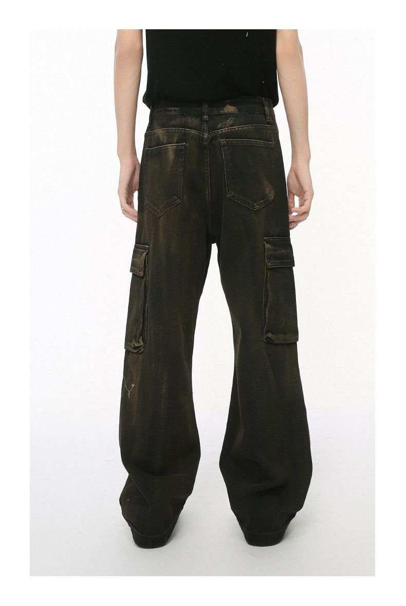 Japanese Brand × Jean Street retro multi-pocket distressed workwear jeans Size US 32 / EU 48 - 5 Thumbnail