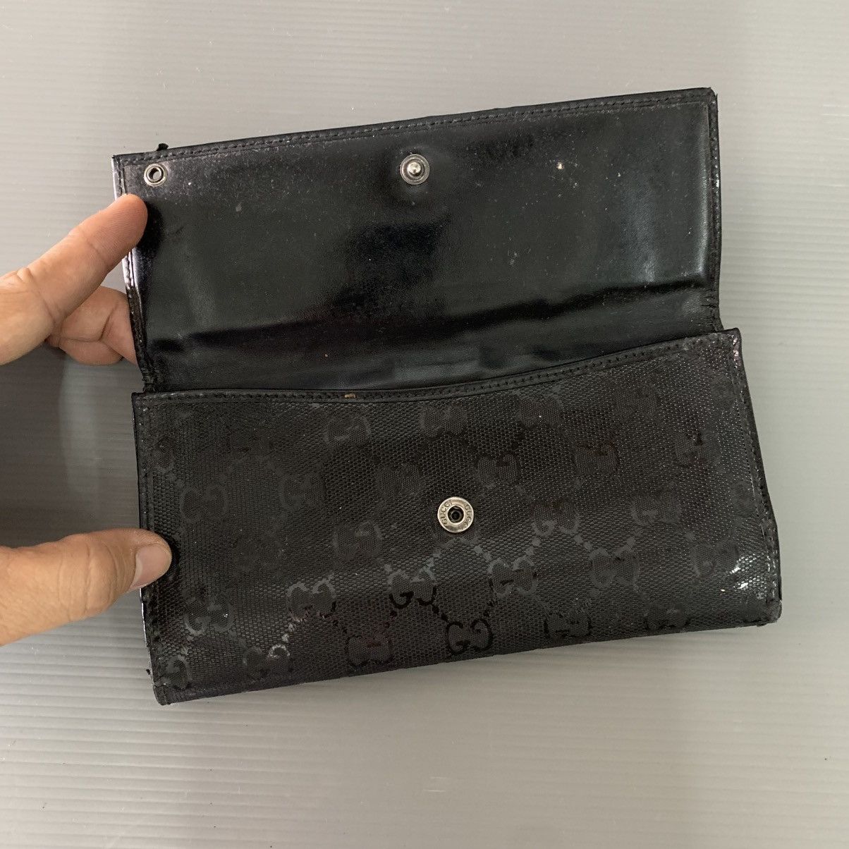 Gucci Gucci Black Long Wallet Size ONE SIZE - 7 Thumbnail