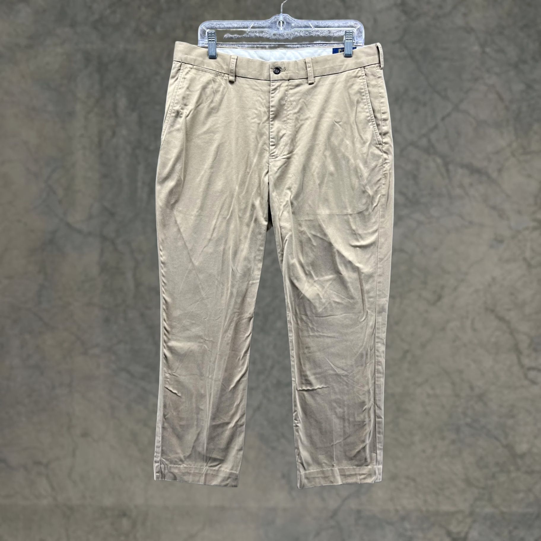 Polo Ralph Lauren Polo Ralph Lauren Pants Mens 34x32 Beige Stretch Classic Fit Chino Casual Size US S / EU 44-46 / 1 - 1 Thumbnail