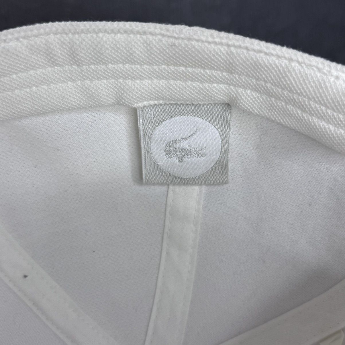 Lacoste Vintage Lacoste Baseball Cap Hat white big logo rare 90s Size ONE SIZE - 10 Thumbnail