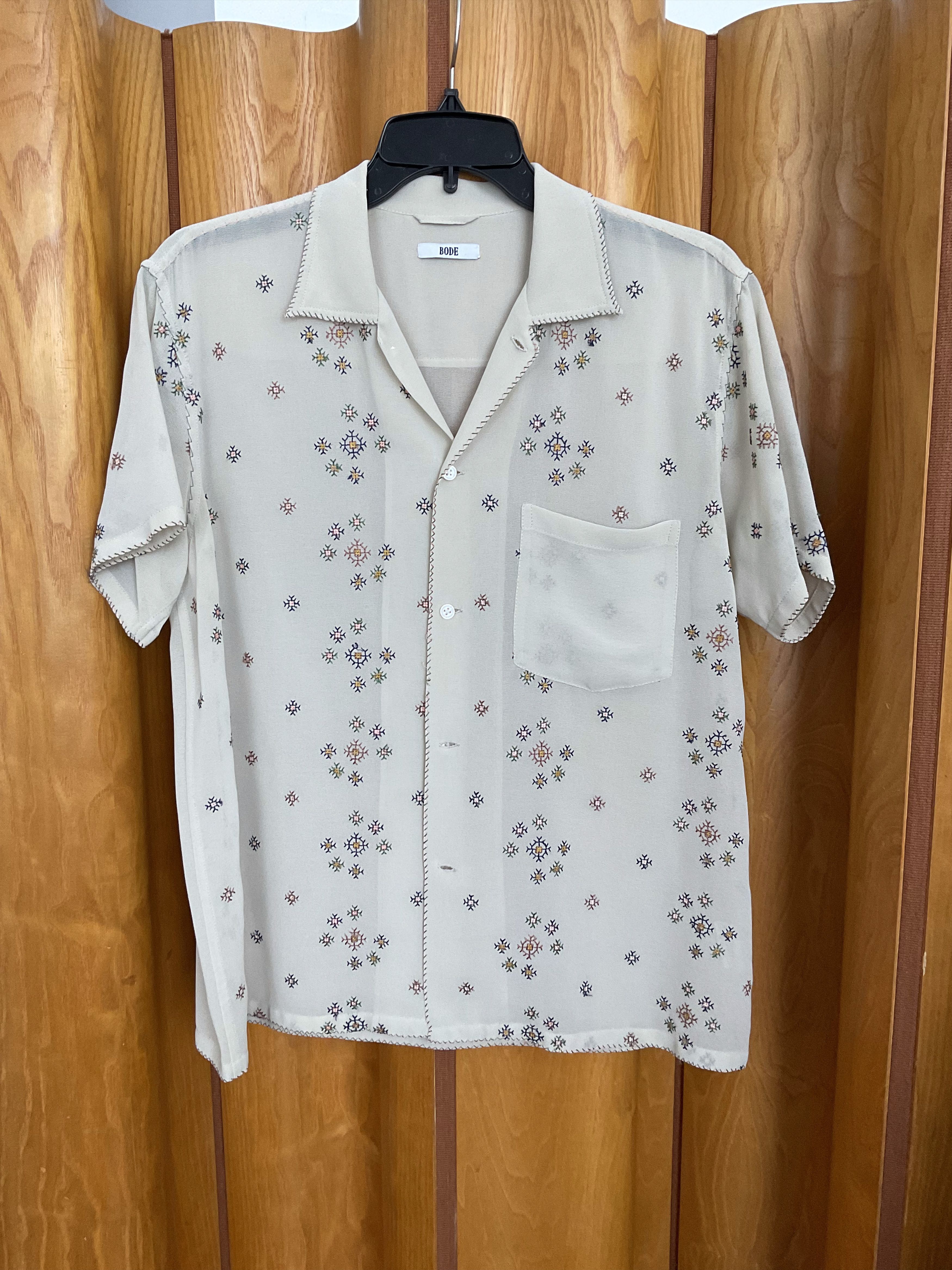 Bode Bode Star Cross Shirt Size US M / EU 48-50 / 2 - 2 Thumbnail