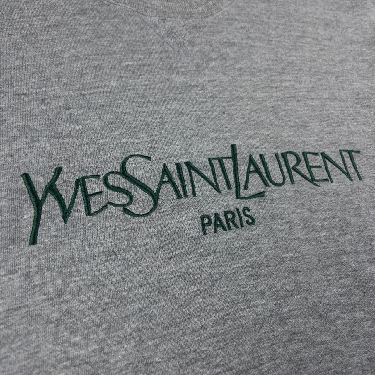 Yves Saint Laurent YSL Yves Saint Laurent Paris Embroidered Sweatshirt Size M Size US M / EU 48-50 / 2 - 4 Thumbnail