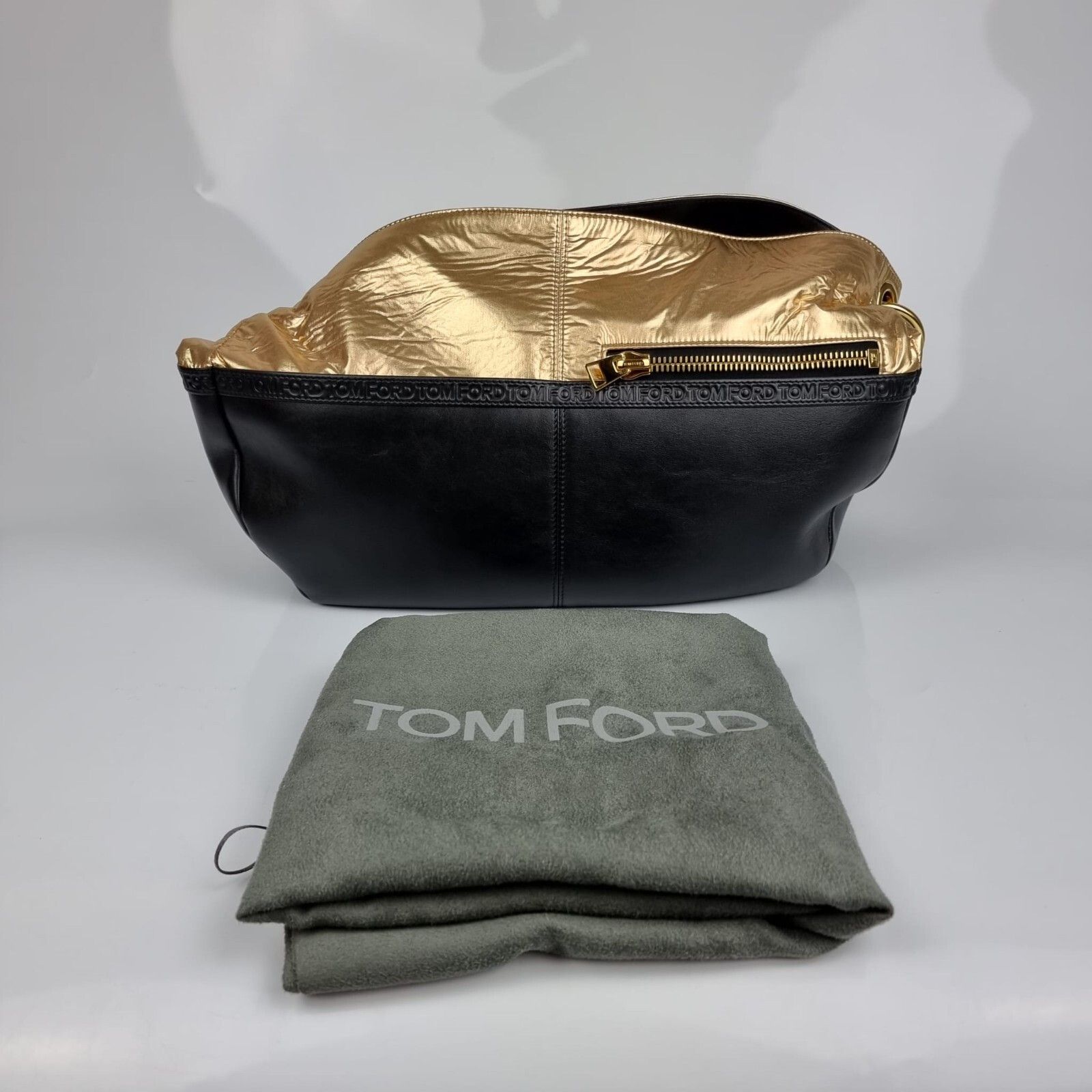 Tom Ford TOM FORD Black/Gold Shoulder Bag New Size ONE SIZE - 2 Thumbnail