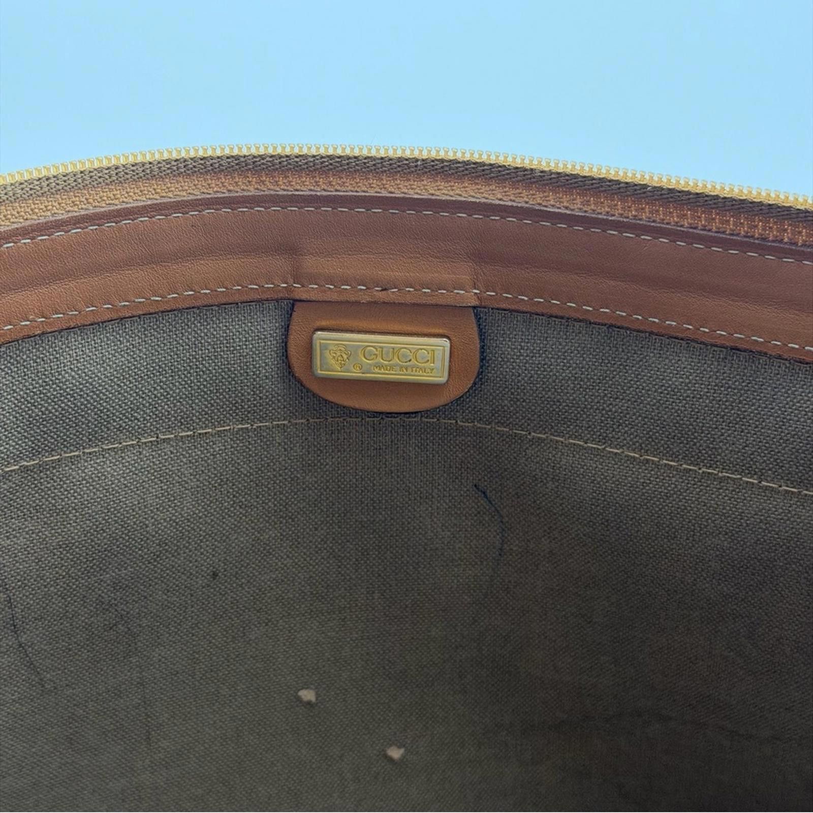 Gucci GUCCI VINTAGE GG CANVAS WEB PORTFOLIO CLUTCH Size ONE SIZE - 7 Thumbnail