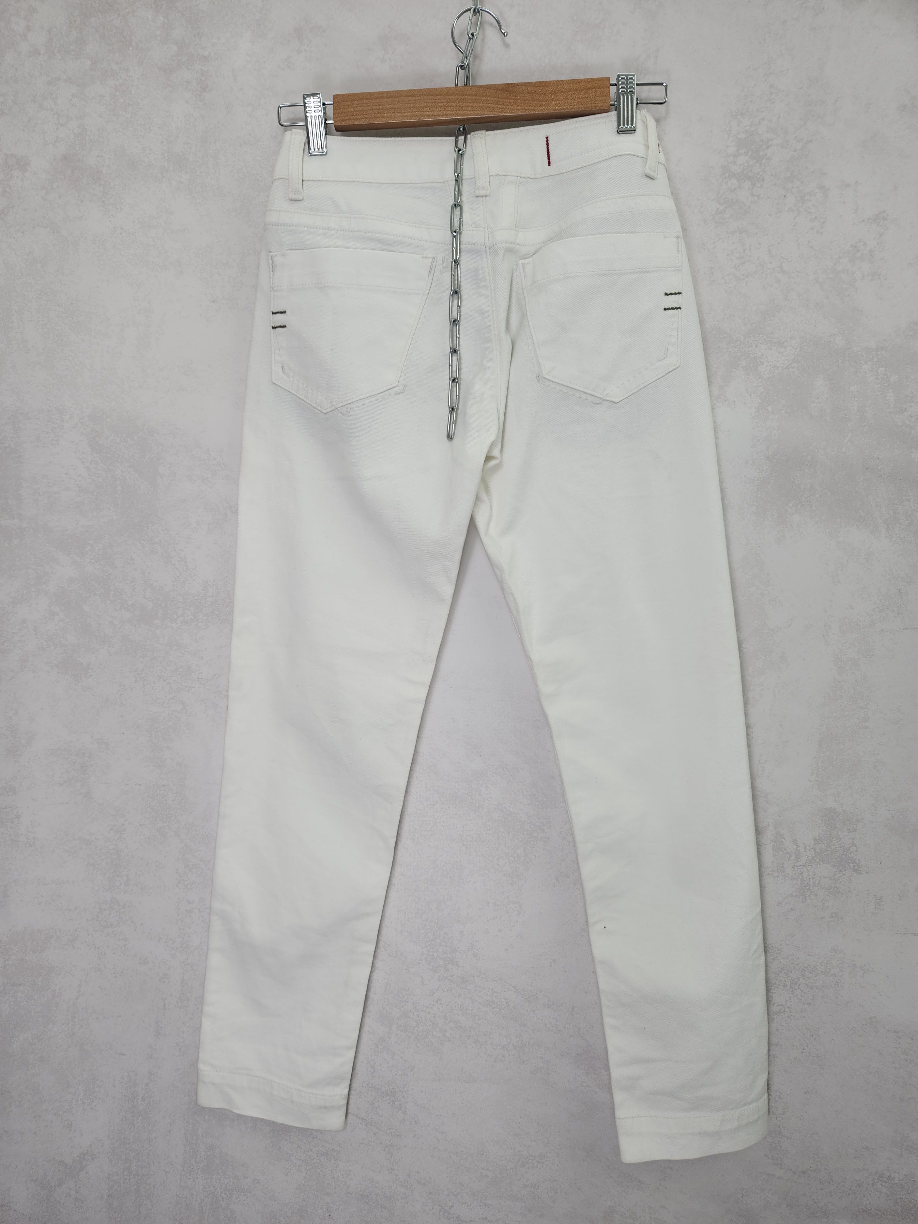 Marithe + Francois Girbaud Marithe francois girbaud x brucket white bull stretch jeans Size 28" / US 6 / IT 42 - 6 Thumbnail