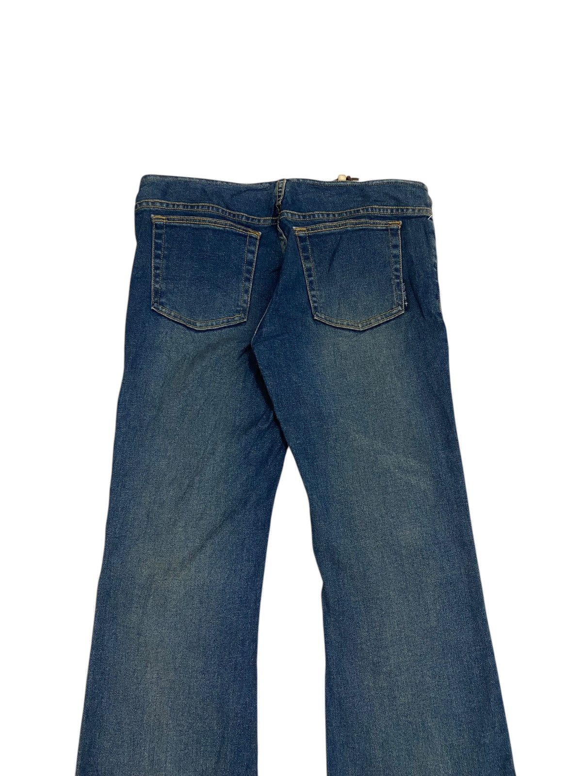 Tornado Mart Vintage Flare Billy Blues Lace Up Denim with Frayed Hem Size US 31 - 11 Thumbnail