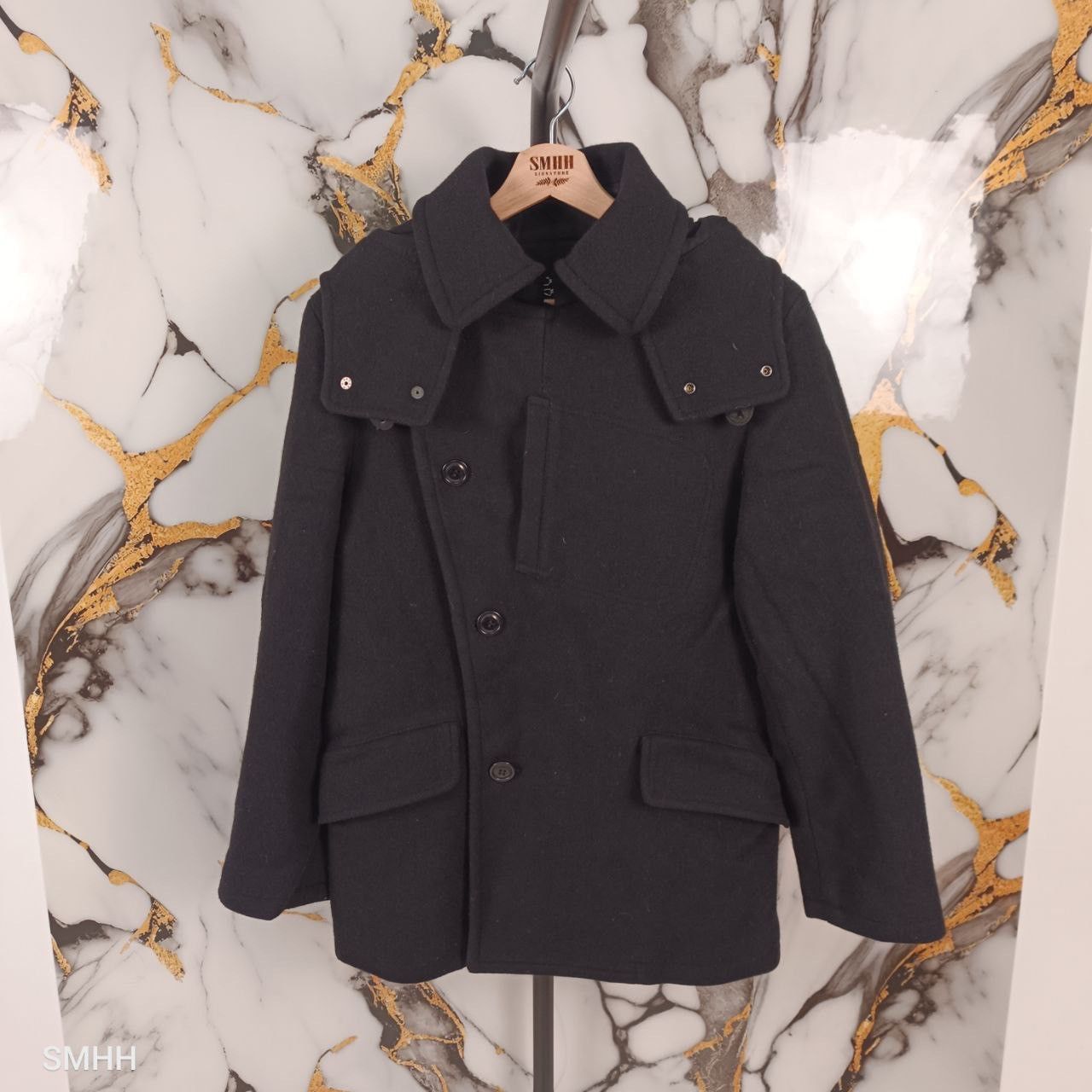 Cabane de Zucca Archive Hooded Jacket (M) Deep Navy Blue