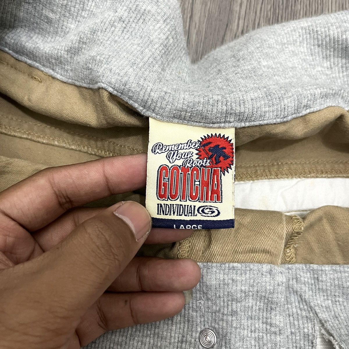 Japanese Brand Gotcha Cargo Baggy Pant Embroidery Pocket Lgb Style 🟥 Size US 32 / EU 48 - 17 Thumbnail