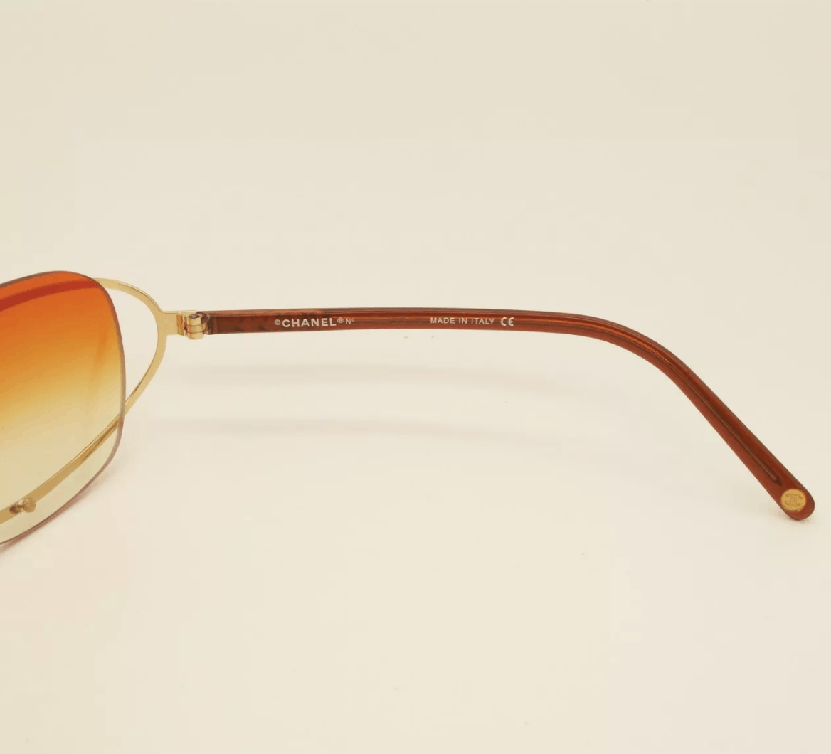 Chanel CHANEL SUNGLASSES 4027 CC Wrap Metal Vintage 4017 Iconic Size ONE SIZE - 8 Thumbnail