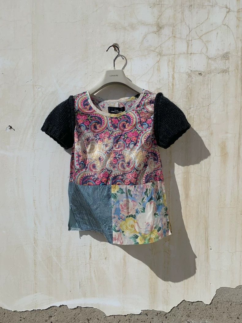 Comme des Garcons Comme Des Garcons Silk blend patchwork printed short-sleev Size M / US 6-8 / IT 42-44 - 1 Thumbnail