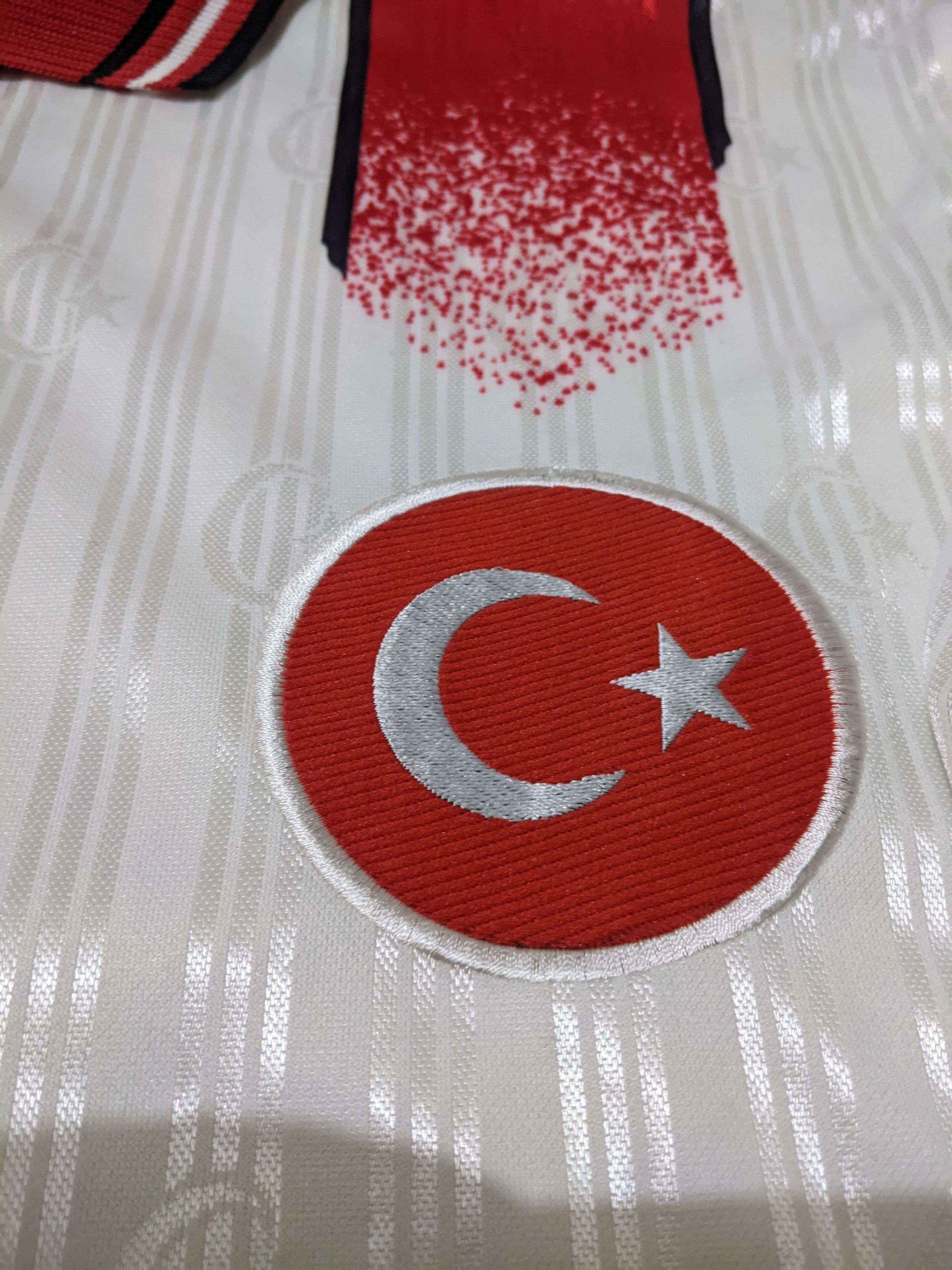 Adidas Jersey Turki euro 1996 home Hakan sukur football shirt Size US L / EU 52-54 / 3 - 8 Thumbnail