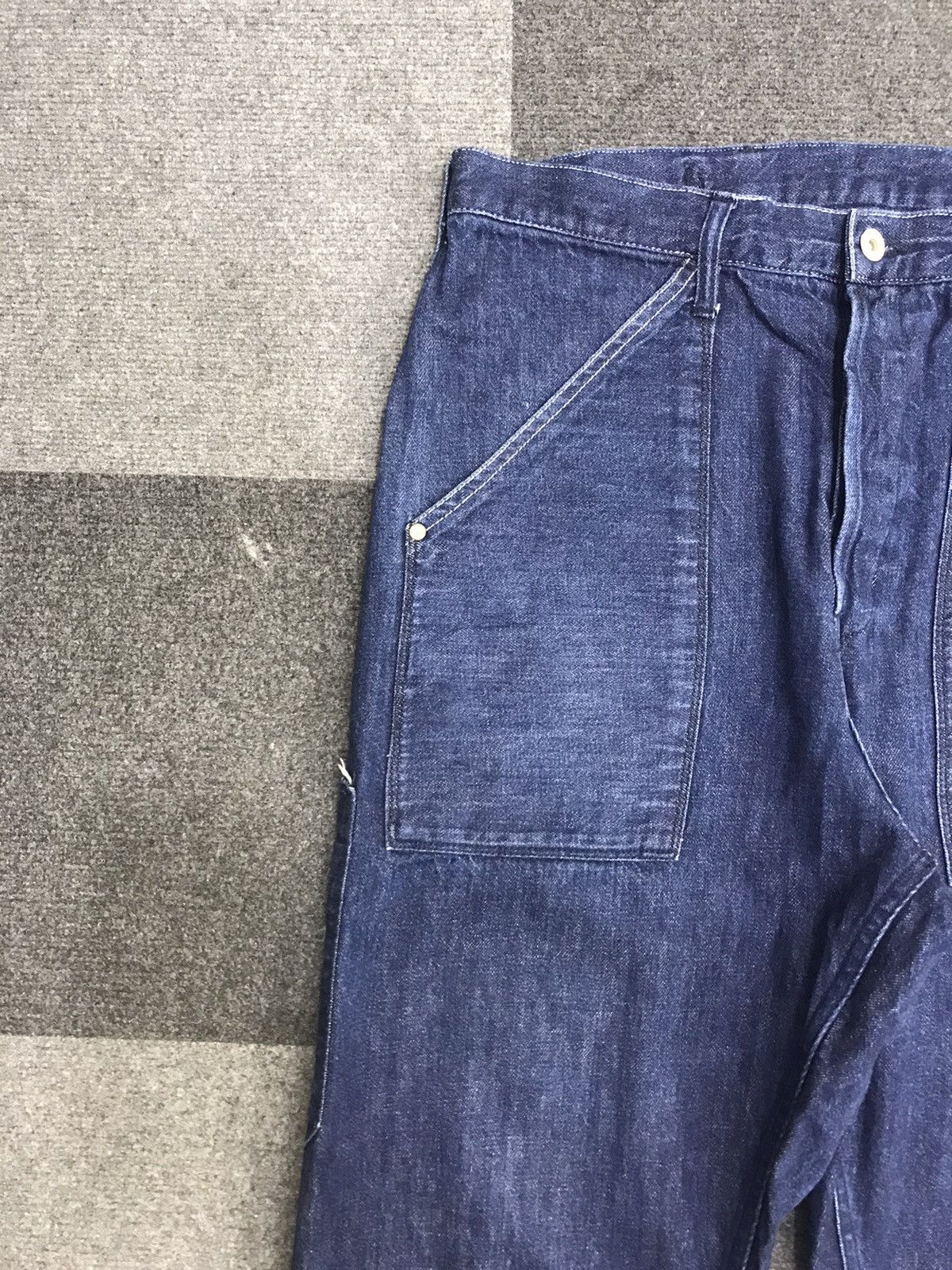 Big John × Vintage Vtg Archival Military Design BIG JOHN Baker Light Denim Size US 33 - 5 Thumbnail