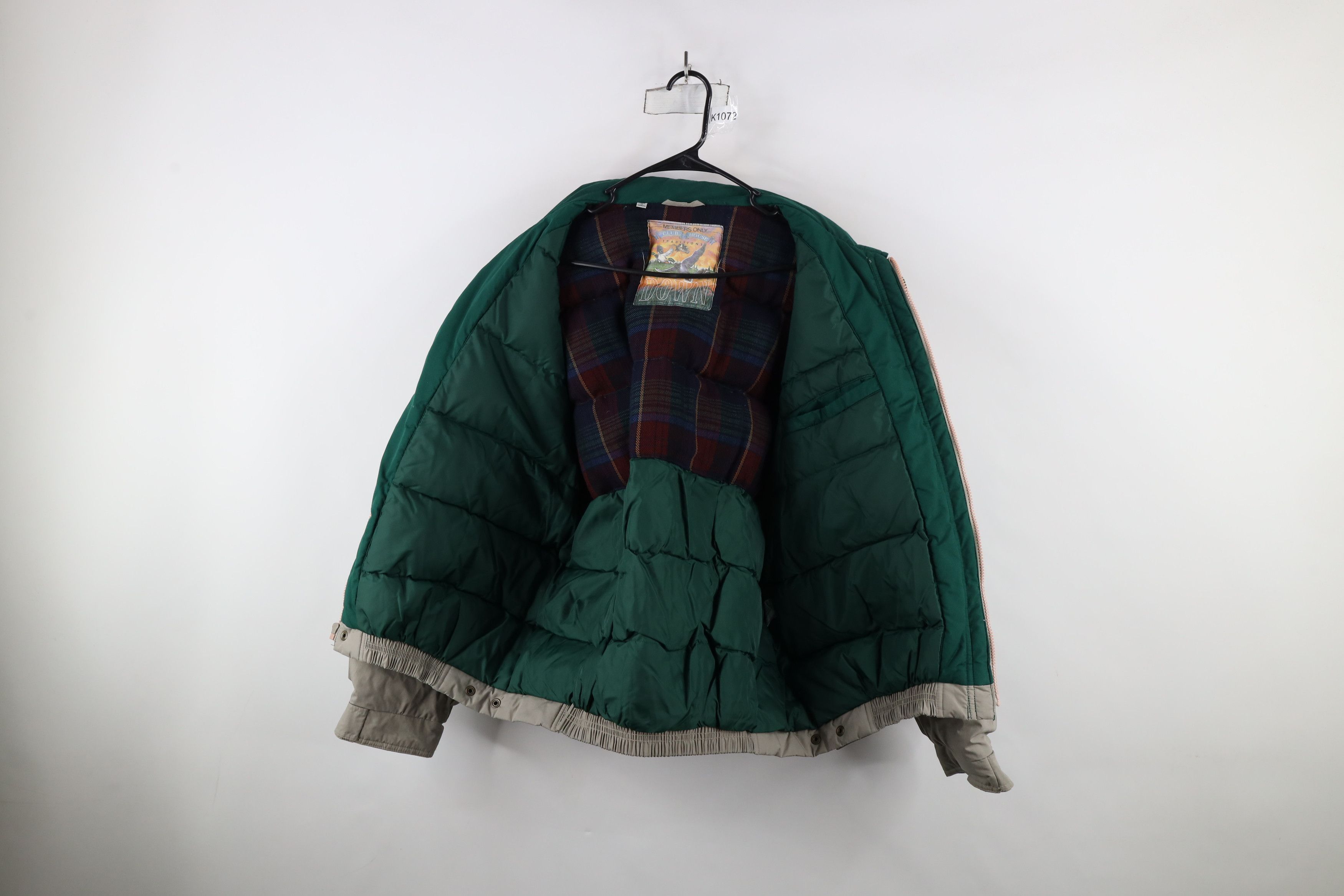 Members Only × Vintage Vintage 90s Members Only Wool Lined Duck Down Puffer Jacket Size US L / EU 52-54 / 3 - 10 Thumbnail