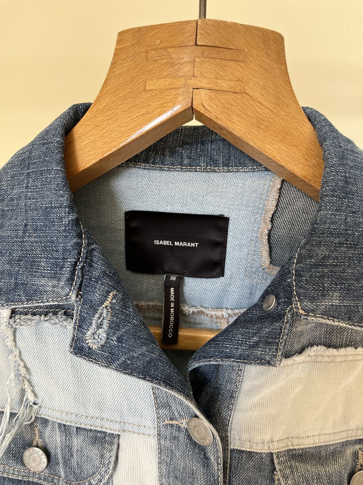 Isabel Marant Isabel Marant Patchwork Denim Jacket Size S / US 4 / IT 40 - 2 Thumbnail