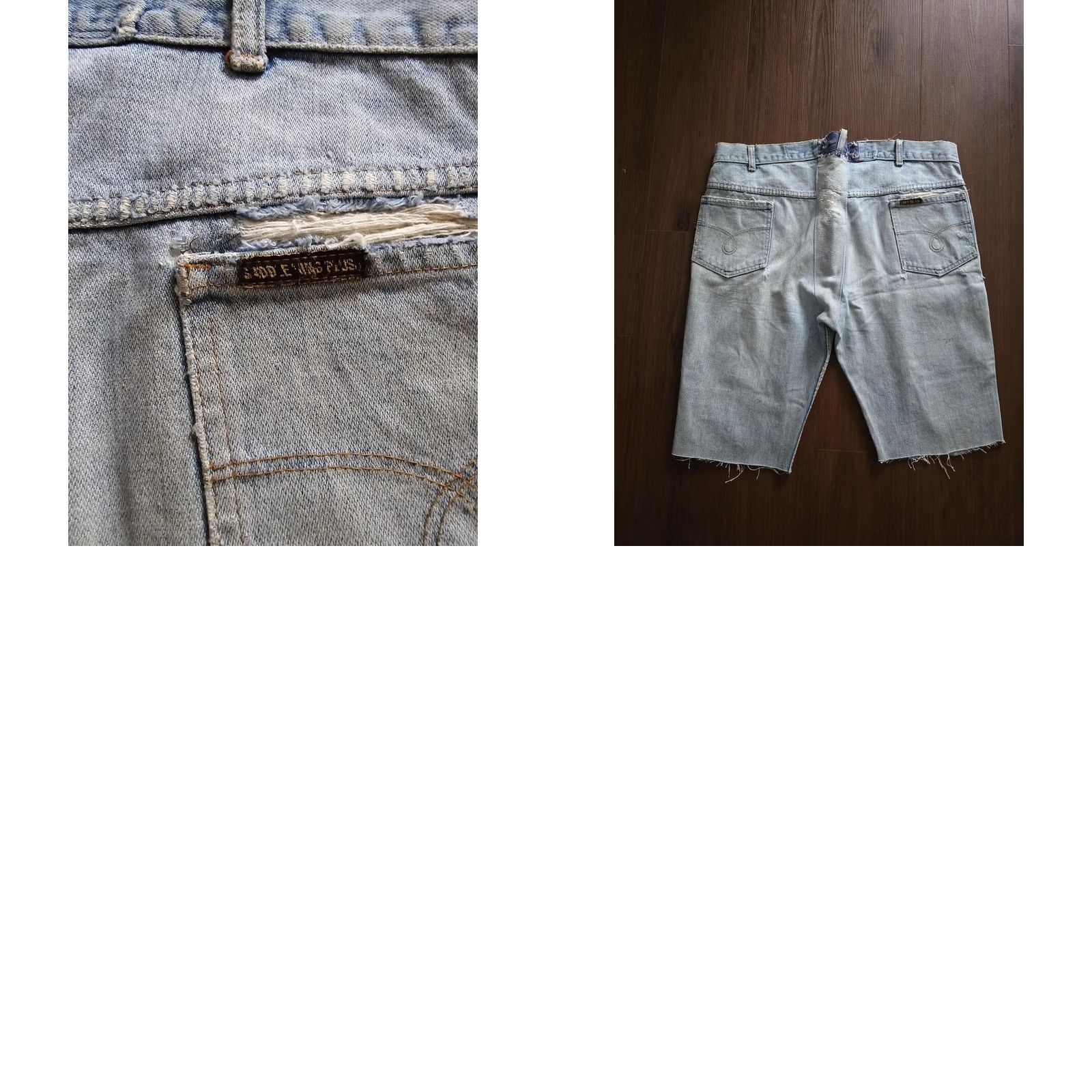 Vintage VINTAGE Saddle King Thrashed Jean Cut Off Shorts Mens XL Blue Cotton Cut offs 90s Decade Vintage MENS Size US 36 / EU 52 - 8 Thumbnail