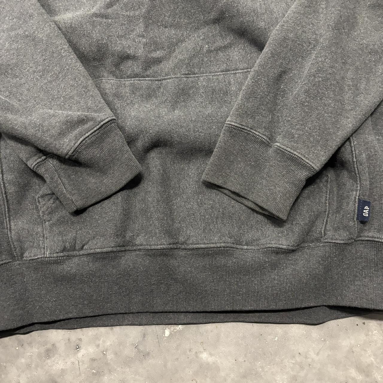 Japanese Brand × Vintage Crazy Vintage Y2K/2000s Dark Grey Blank Streetwear Heavyweight Essential Hoodie! Size US M / EU 48-50 / 2 - 5 Thumbnail