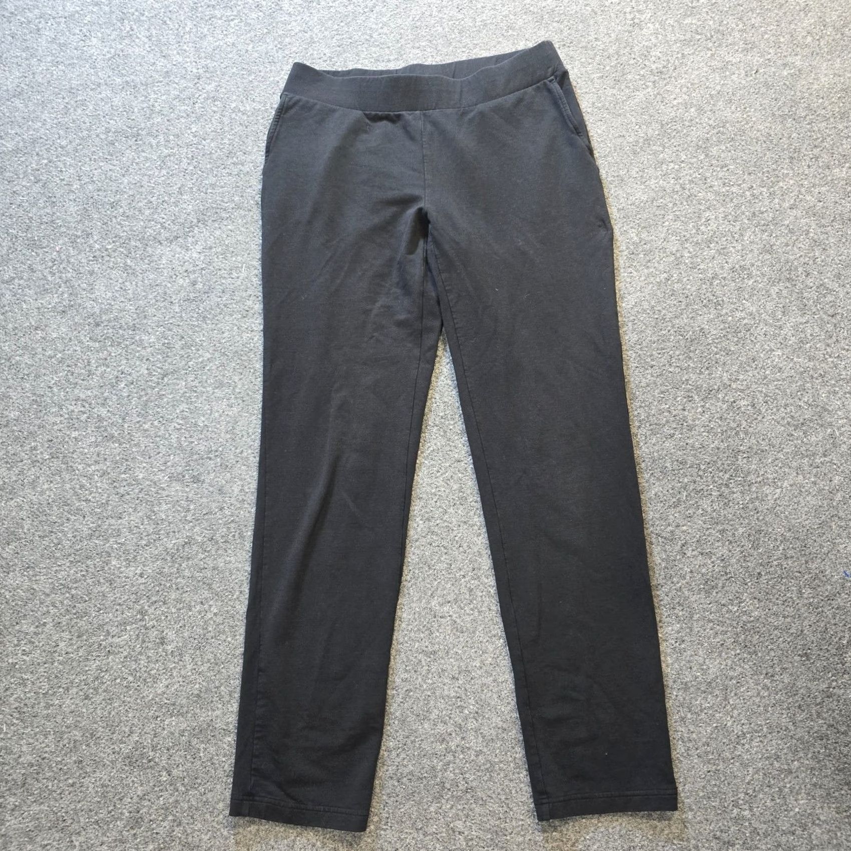 J. Jill J Jill Pants Women XS Black Affinity French Terry Slim Leg Casual Lounge Size 26" / US 2 / IT 38 - 2 Thumbnail