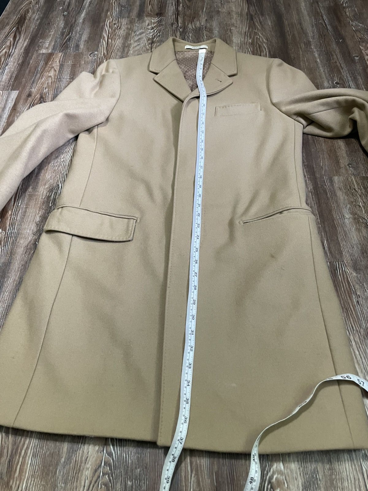 Club Monaco Overcoat / Chesterfield Top Coat Single Breasted Camel Brown Size US S / EU 44-46 / 1 - 11 Thumbnail