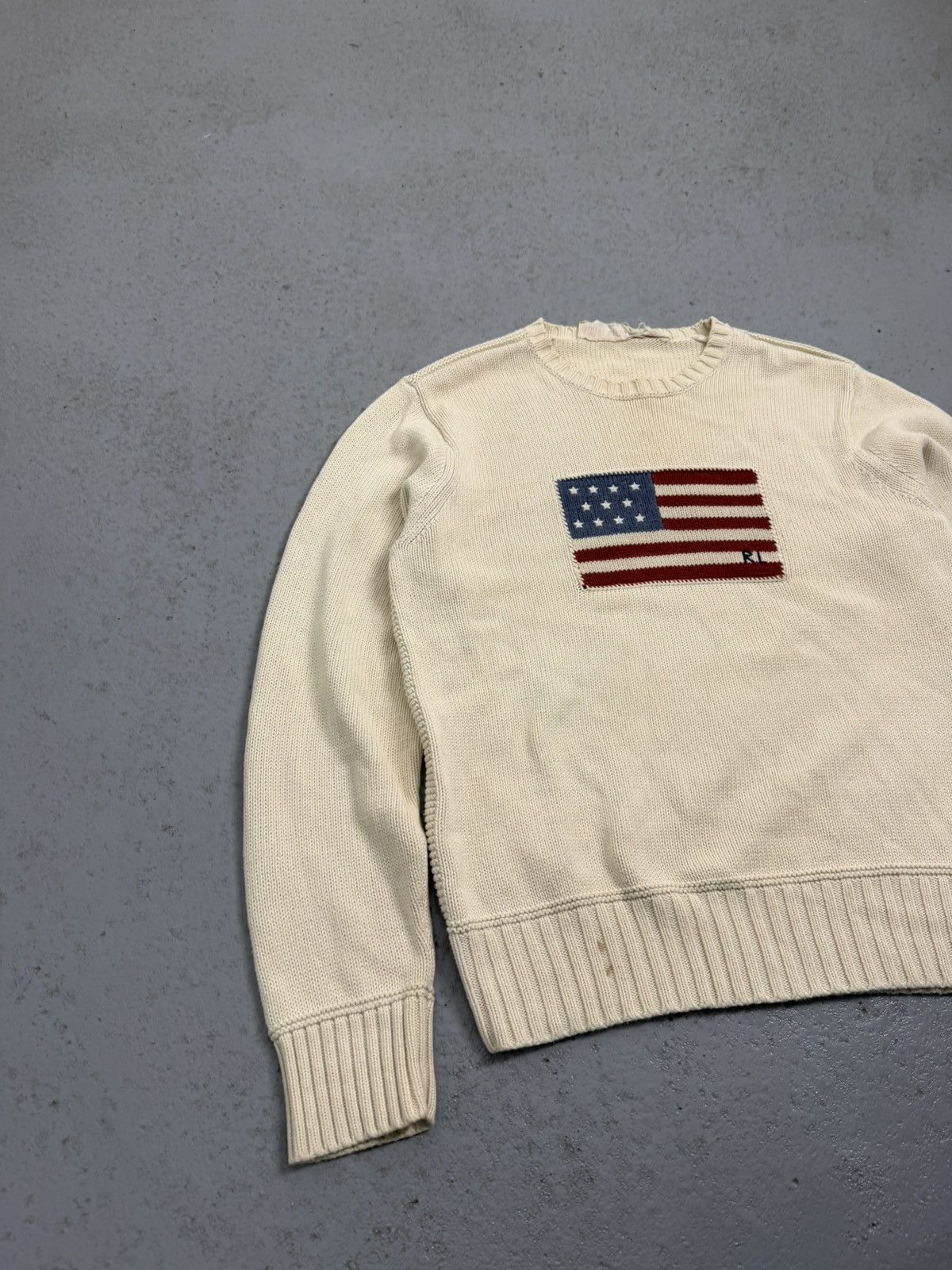 Polo Ralph Lauren Polo Jean Company USA Flag Knitted Sweater Size US M / EU 48-50 / 2 - 5 Thumbnail