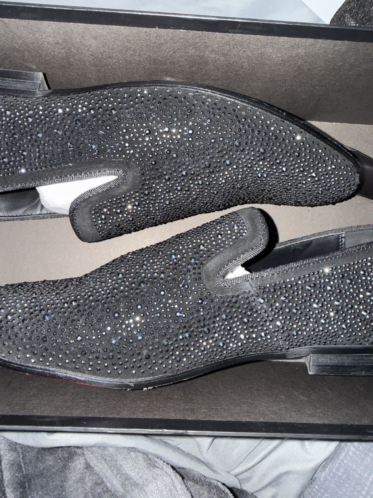 Other Black and blue shining loafers with red bottoms Size US 9 / EU 42 - 3 Thumbnail